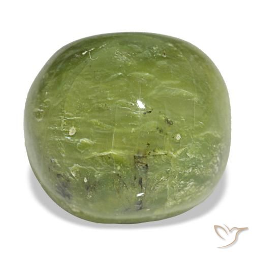 Opale vert naturelle coupe coussin, 8,68 ct, opaque