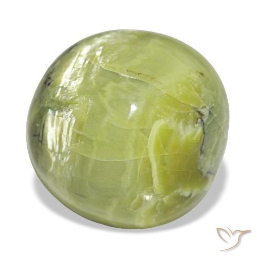 Opale vert naturelle coupe coussin, 10,64 ct, opaque