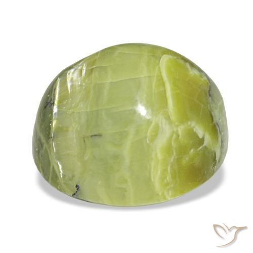 Opale vert naturelle coupe coussin, 10,64 ct, opaque