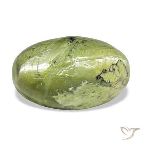 Opale vert naturelle coupe ovale, 7,14 ct, opaque