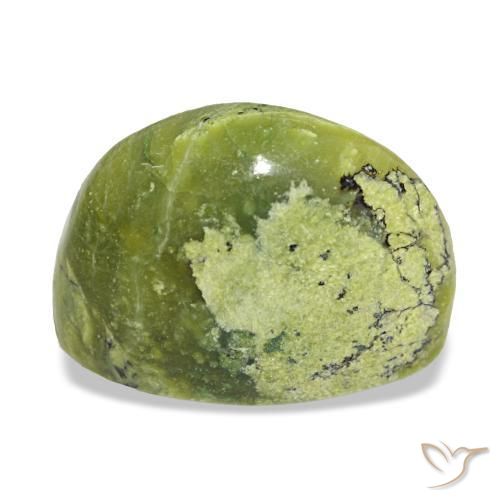 Opale vert naturelle coupe ovale, 7,14 ct, opaque