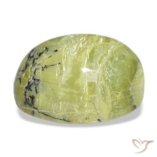 Opale vert naturelle coupe ovale, 19,72 ct, opaque
