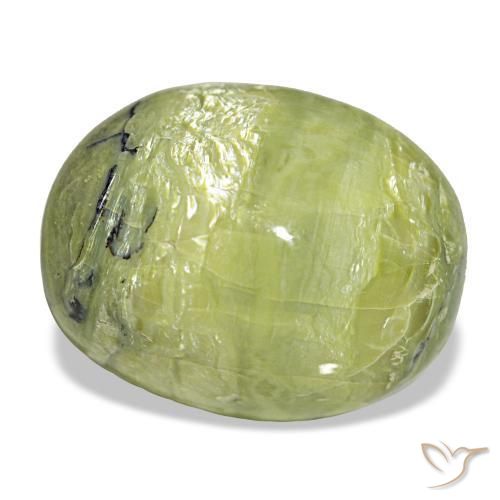 Opale vert naturelle coupe ovale, 14,90 ct, opaque