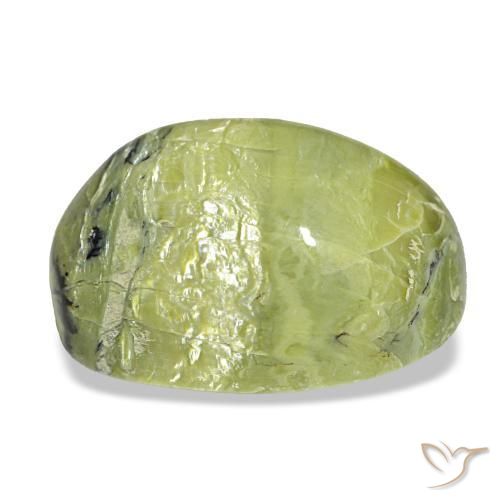 Opale vert naturelle coupe ovale, 14,90 ct, opaque