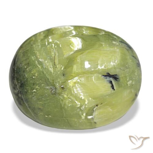 Opale vert de 21,92 ct, ovale, opaque