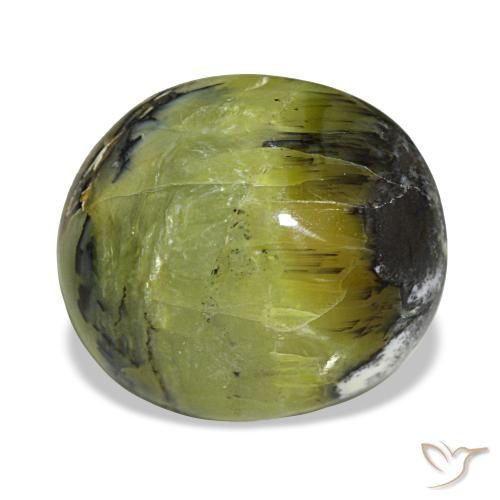 Opale vert naturelle coupe ovale, 7,49 ct, opaque