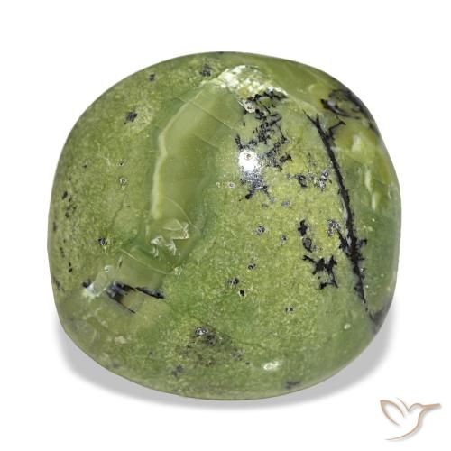 Opale vert naturelle coupe coussin, 8,69 ct, opaque