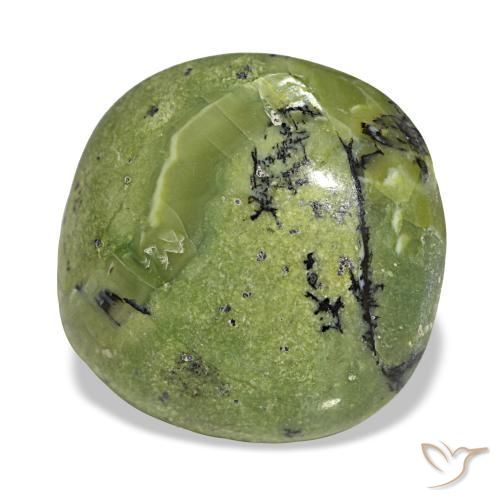 Opale vert naturelle coupe coussin, 8,69 ct, opaque