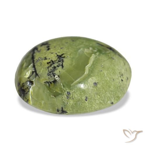 Opale vert naturelle coupe coussin, 8,69 ct, opaque