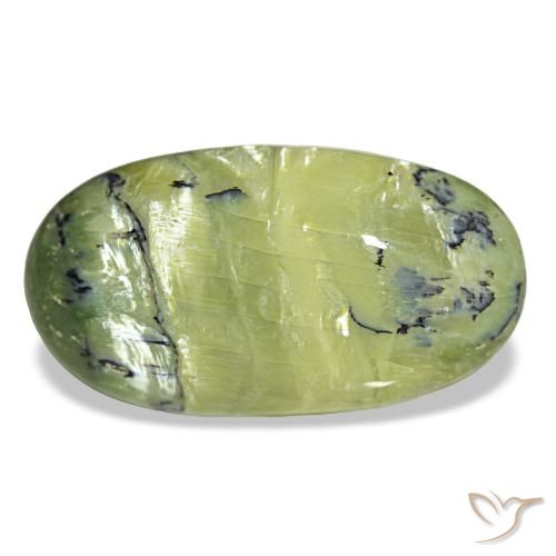 Opale vert naturelle coupe ovale, 15,49 ct, opaque