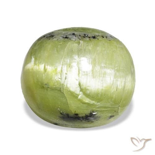 Opale vert naturelle coupe ovale, 3,75 ct, opaque