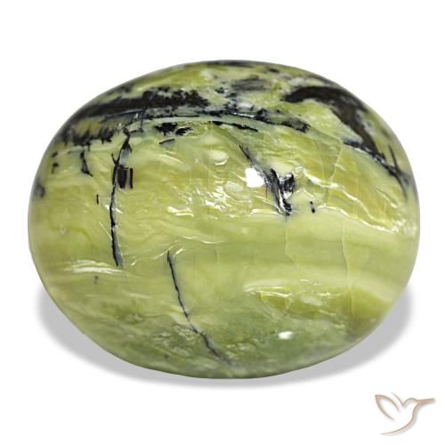 Opale vert de 24,01 ct, ovale, opaque