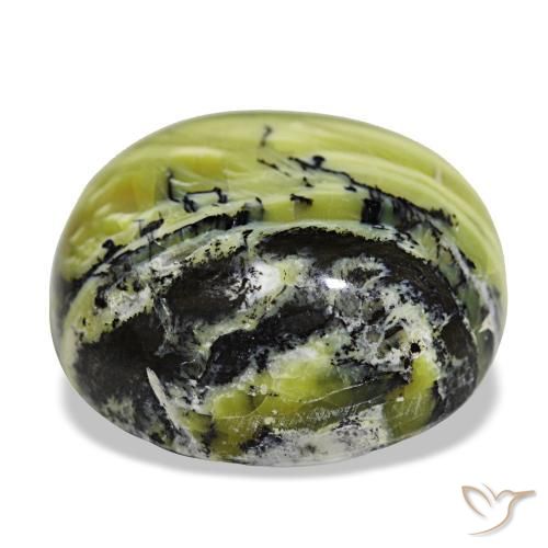 Opale vert naturelle coupe coussin, 18,52 ct, opaque