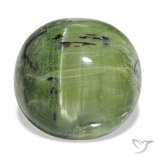 Opale vert naturelle coupe coussin, 9,37 ct, opaque