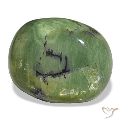 Opale vert naturelle coupe coussin, 18,89 ct, opaque
