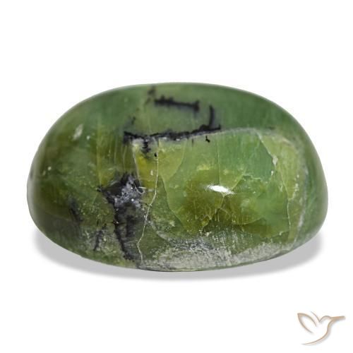 Opale vert naturelle coupe coussin, 18,89 ct, opaque