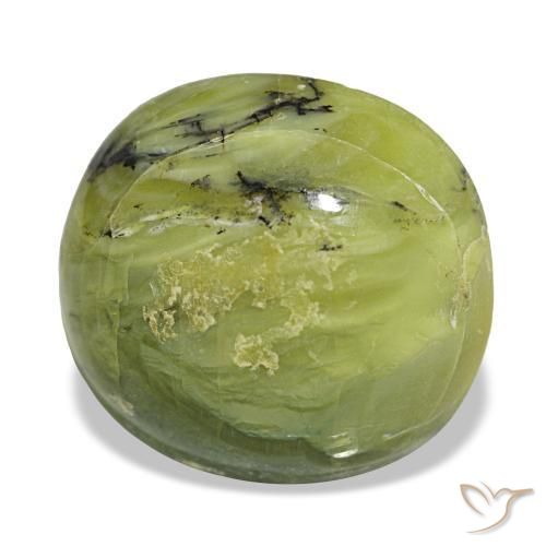 Opale vert naturelle coupe ovale, 6,63 ct, opaque