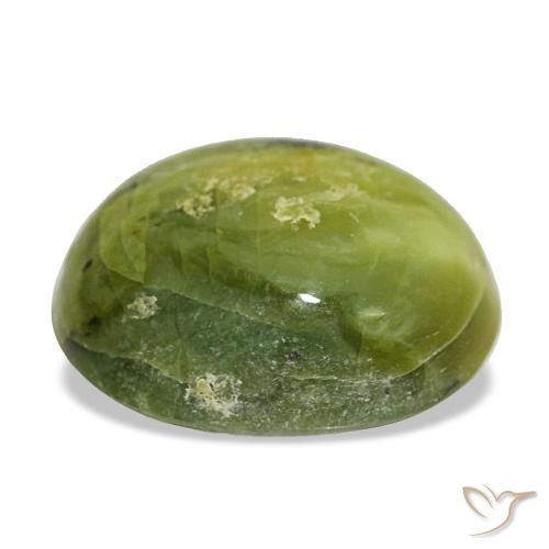 Opale vert naturelle coupe ovale, 6,63 ct, opaque