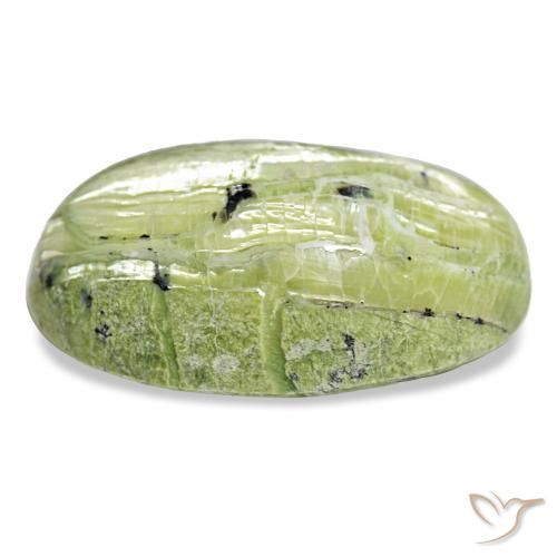 Opale vert naturelle coupe ovale, 21,88 ct, opaque