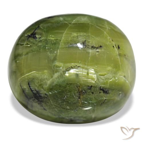 Opale vert de 38,09 ct, ovale, opaque