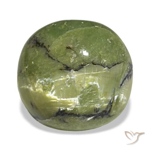 Opale vert naturelle coupe coussin, 3,00 ct, opaque