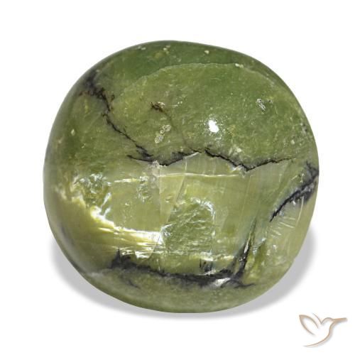 Opale vert naturelle coupe coussin, 3,00 ct, opaque