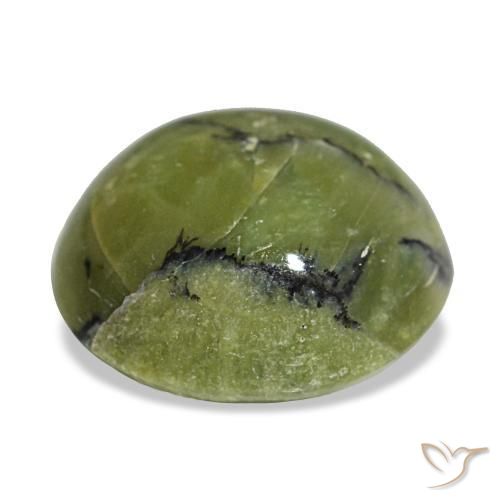 Opale vert naturelle coupe coussin, 3,00 ct, opaque