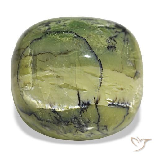 Opale vert de 28,96 ct, coussin, opaque