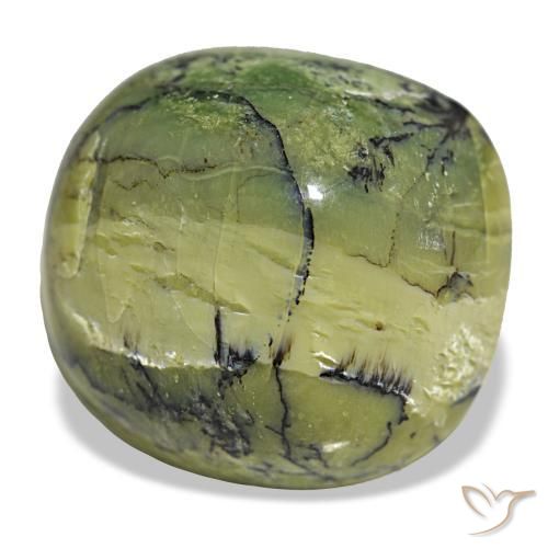 Opale vert naturelle coupe coussin, 28,96 ct, opaque