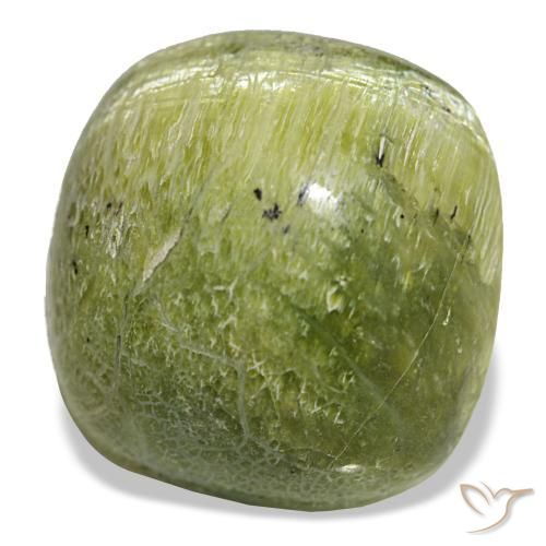 Opale vert naturelle coupe coussin, 19,28 ct, opaque