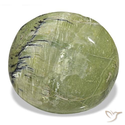 Opale vert naturelle coupe coussin, 25,90 ct, opaque