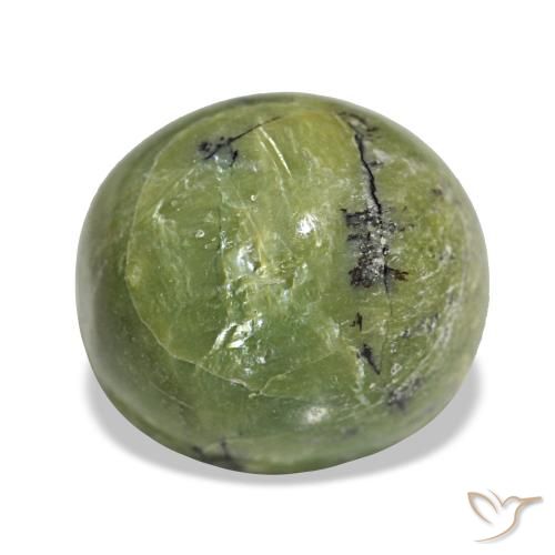 Opale vert naturelle coupe ovale, 4,99 ct, opaque