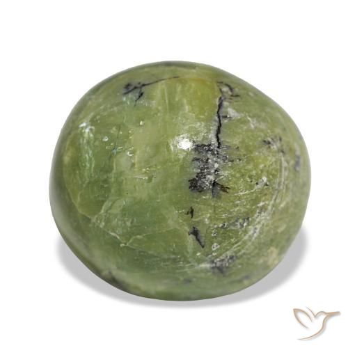Opale vert naturelle coupe ovale, 4,99 ct, opaque