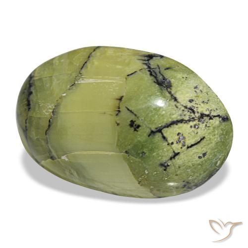 Opale vert naturelle coupe ovale, 10,18 ct, opaque