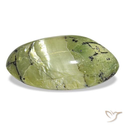 Opale vert naturelle coupe ovale, 10,18 ct, opaque