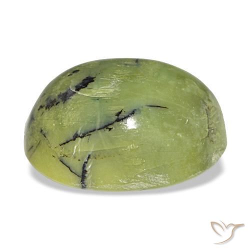 Opale vert naturelle coupe ovale, 6,32 ct, opaque