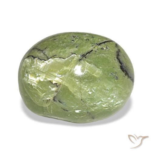 Opale vert de 5,40 ct, ovale, opaque