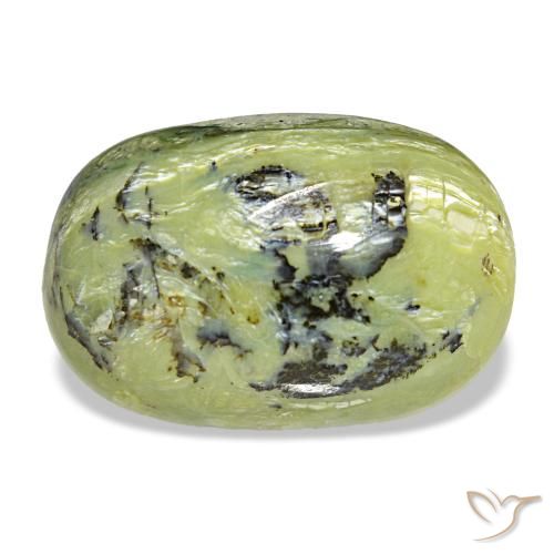 Opale vert naturelle coupe ovale, 9,57 ct, opaque