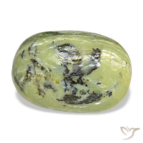 Opale vert naturelle coupe ovale, 9,57 ct, opaque