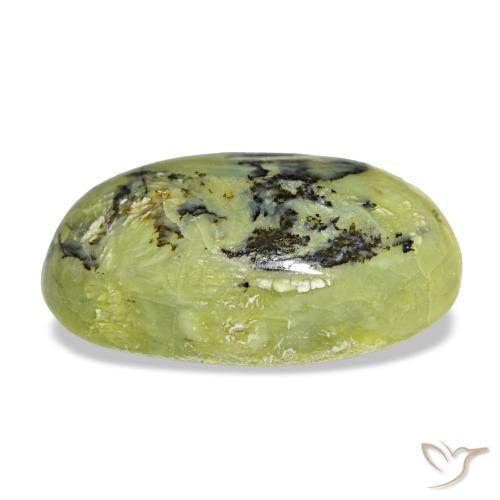 Opale vert naturelle coupe ovale, 9,57 ct, opaque
