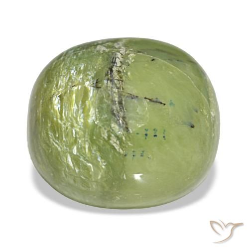 Opale vert naturelle coupe coussin, 6,79 ct, opaque