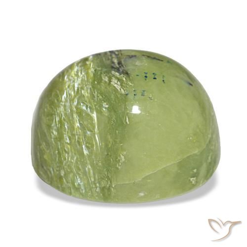 Opale vert naturelle coupe coussin, 6,79 ct, opaque