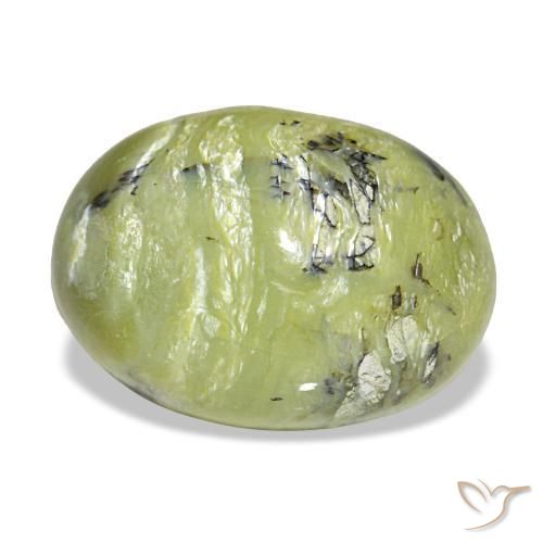 Opale vert naturelle coupe ovale, 6,67 ct, opaque