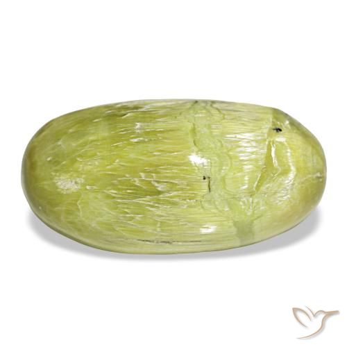 Opale vert naturelle coupe ovale, 7,30 ct, opaque