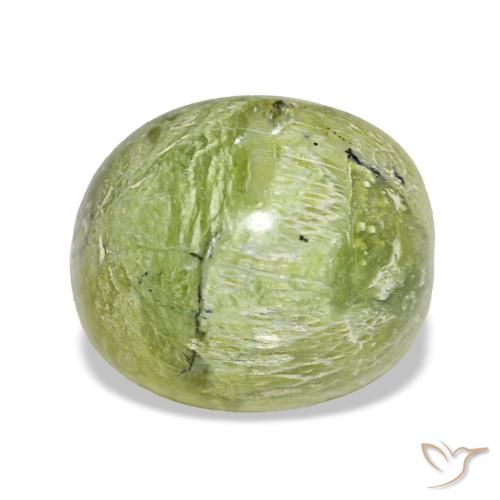 Opale vert naturelle coupe ovale, 4,64 ct, opaque