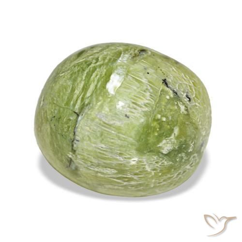 Opale vert naturelle coupe ovale, 4,64 ct, opaque