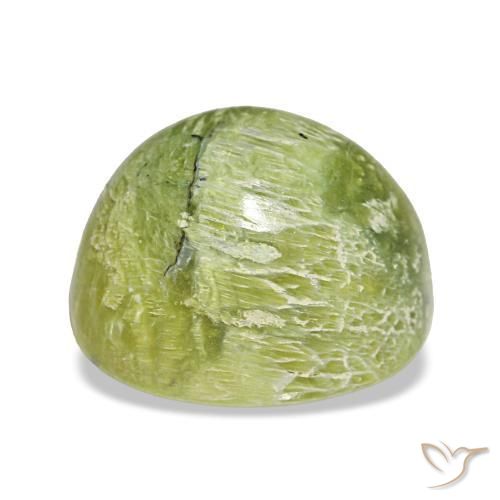 Opale vert naturelle coupe ovale, 4,64 ct, opaque