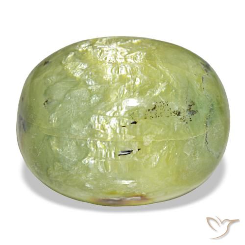 Opale vert naturelle coupe ovale, 21,69 ct, opaque