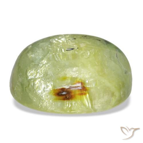Opale vert naturelle coupe ovale, 21,69 ct, opaque