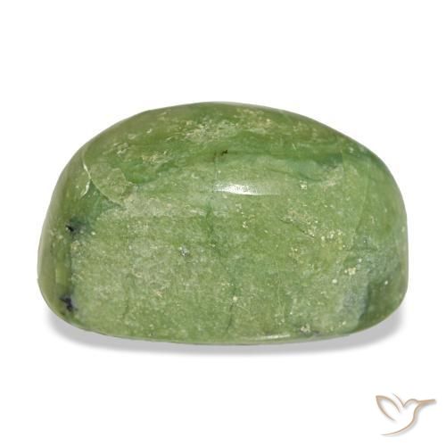 Opale vert naturelle coupe ovale, 11,06 ct, opaque